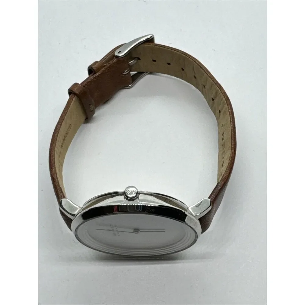 Skagen Ditte SKW2214 Men's Brown Leather Analog Dial Quartz Wrist Watch JNA977